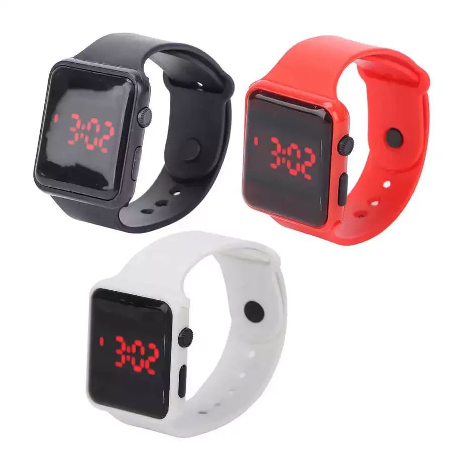 

Luminous Electronic Watch Wristwatch 28mAh LED Digital Display Rubber Watch Electronic Clock for Men Women Couples Friends Gifts