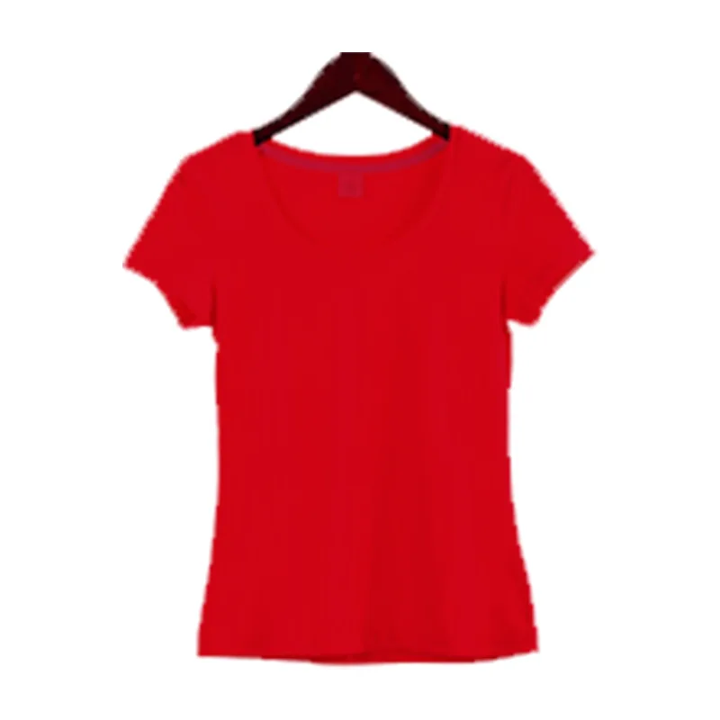 

Korean version of pure color round-necked short-sleeved loose white