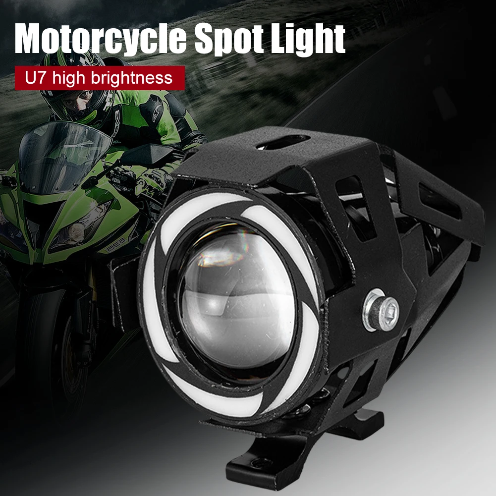 

1Pair Motorcycle LED Spot Lights 3000LM Auxiliary Light White LED Driving Light Waterproof With Switch For Motorcycle Off-road