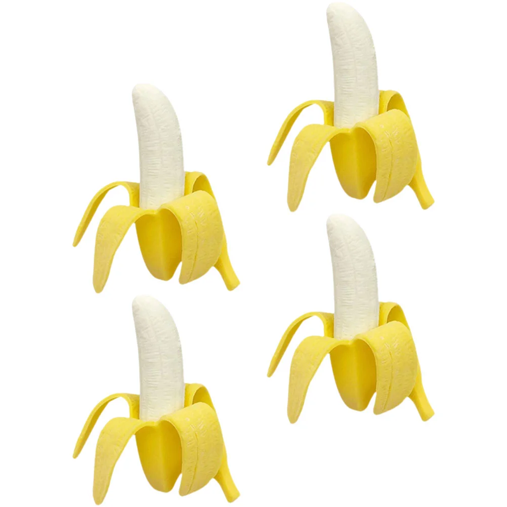 

4Pcs Girls Banana Toys Banana Toy Banana Stress Toy for Office Friends Kids