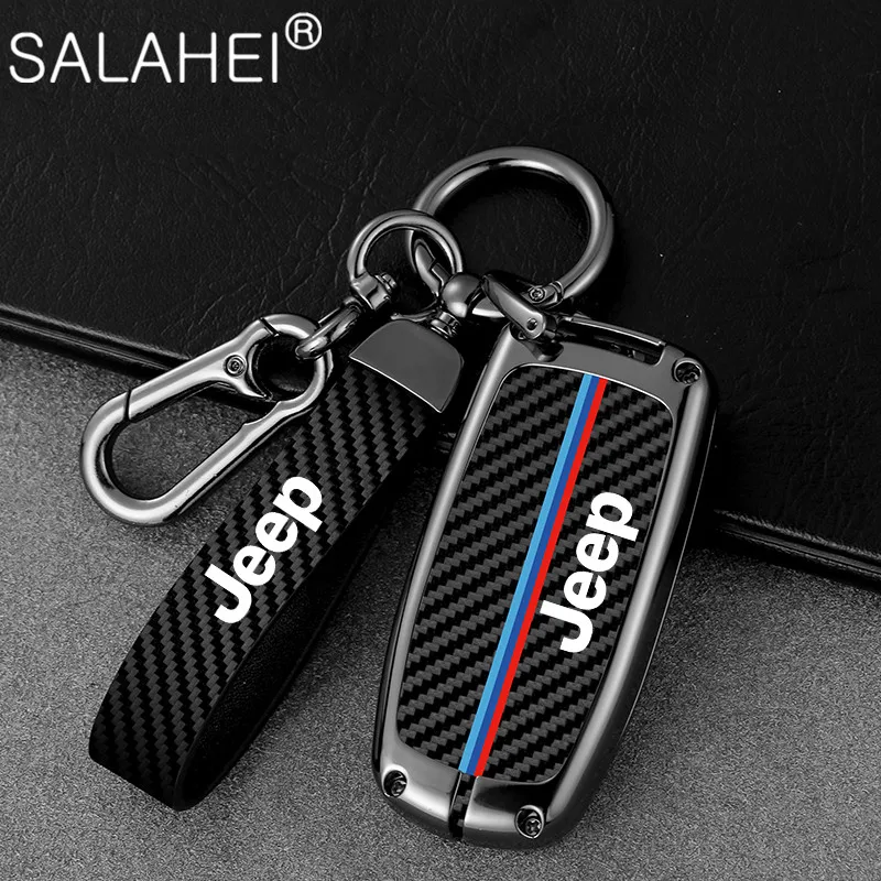 

Carbon Fiber Car Key Full Cover Case Holder Shell For Jeep Renegade Wrangler Patriot Grand Cherokee Compass Liberty WK2 KL BU MP
