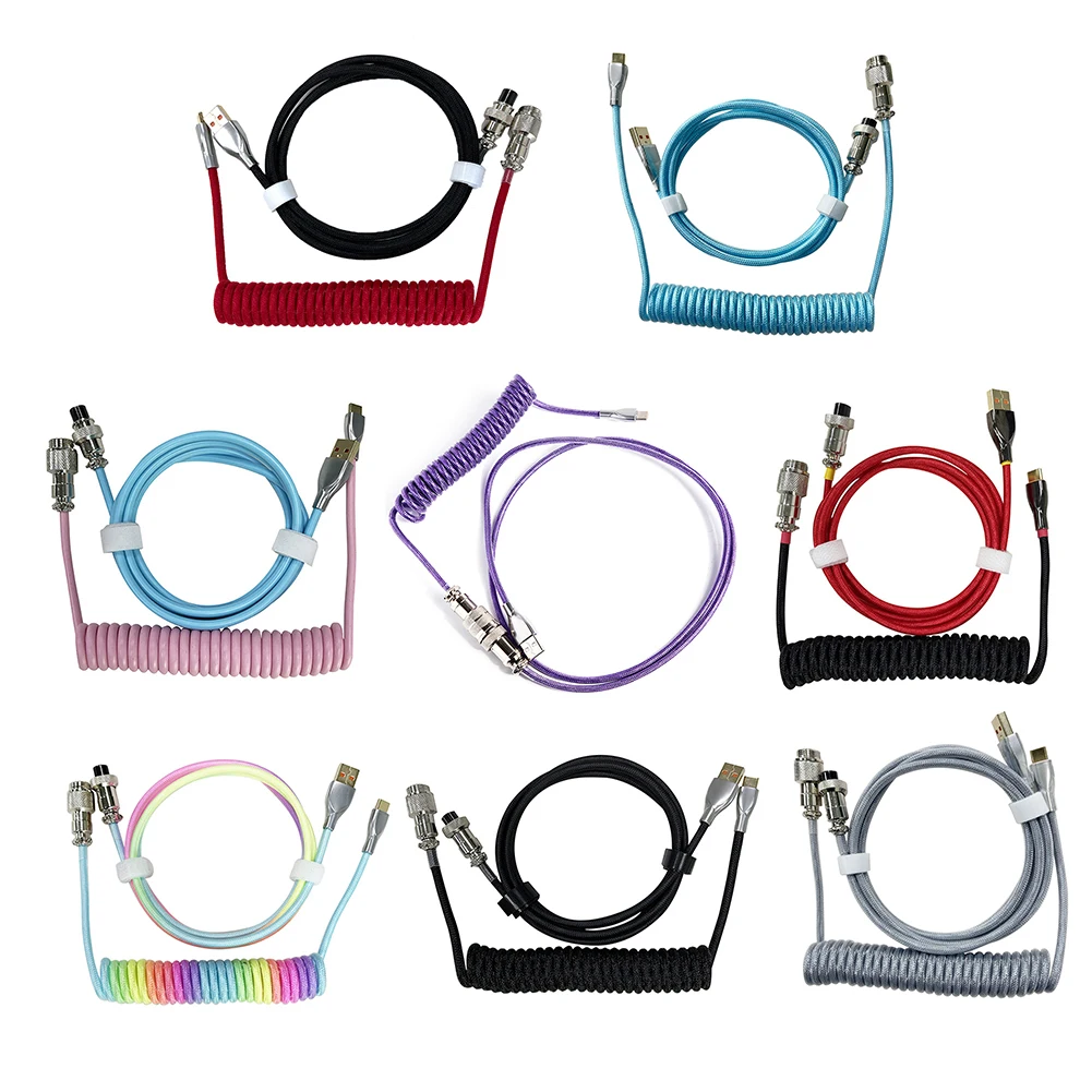 

Mechanical Keyboard Type-C USB Aviation Cable Computer Decoration Charging Cord Type C USB Cable Mechanical