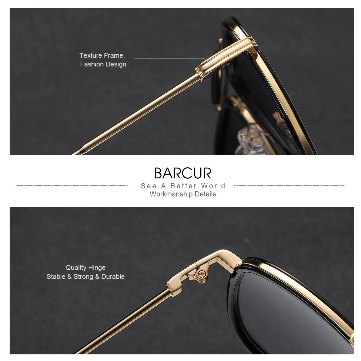 Роскошные Квадратные Солнцезащитные Очки Barcur Для Мужчин И Женщин С Градиентными