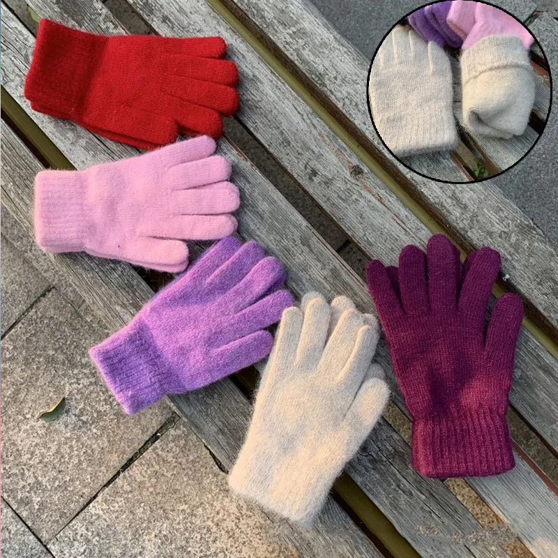 

1 пара, искусственные кашемировые толстые Женские варежки