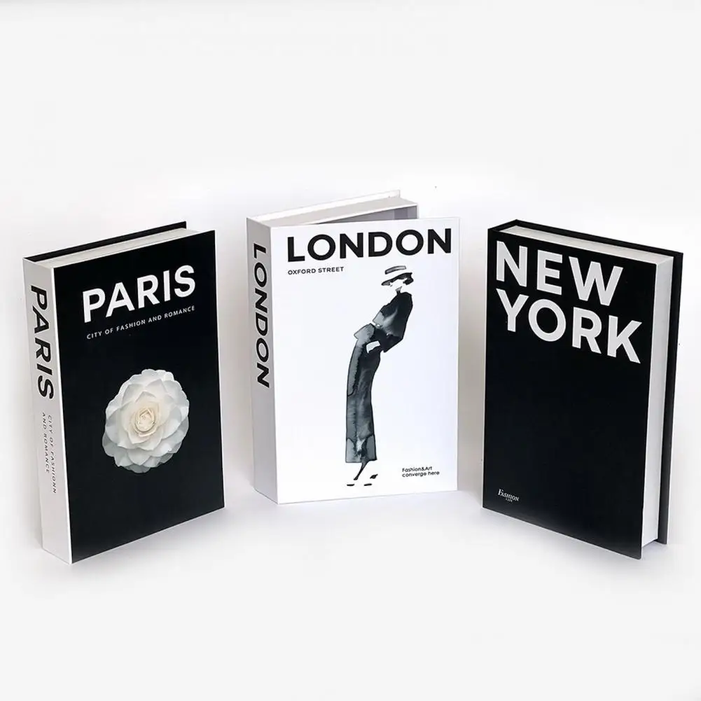 

Useful Desktop Ornament Minimalistic Decorate Long Lasting Storage Luxury Decorative Book