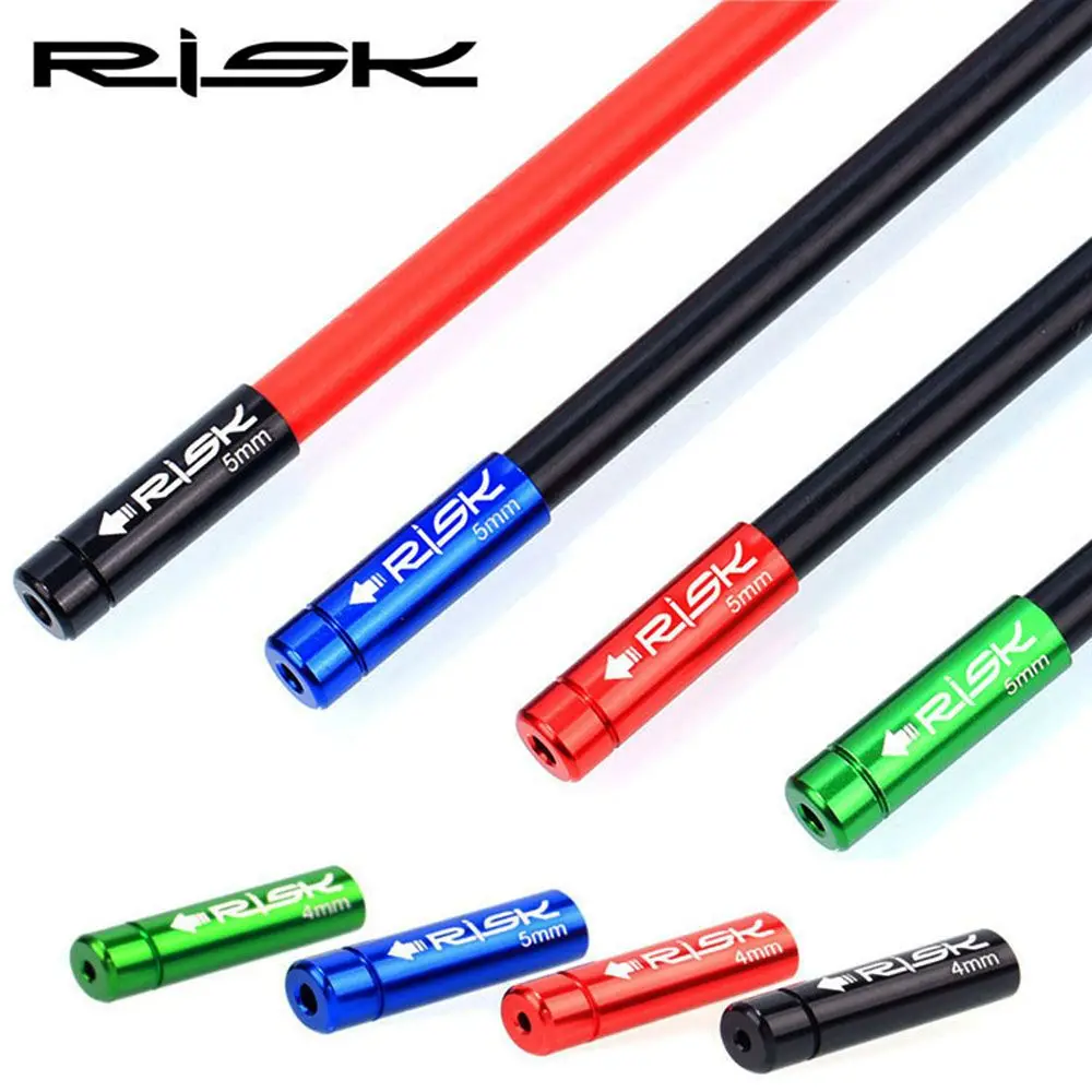 

10pCS 4mm/5mm Aluminum Alloy Bicycle Derailleur Shift Brake Cable End Cap Housing Ferrules Crimps Wire Tip Dust Cover