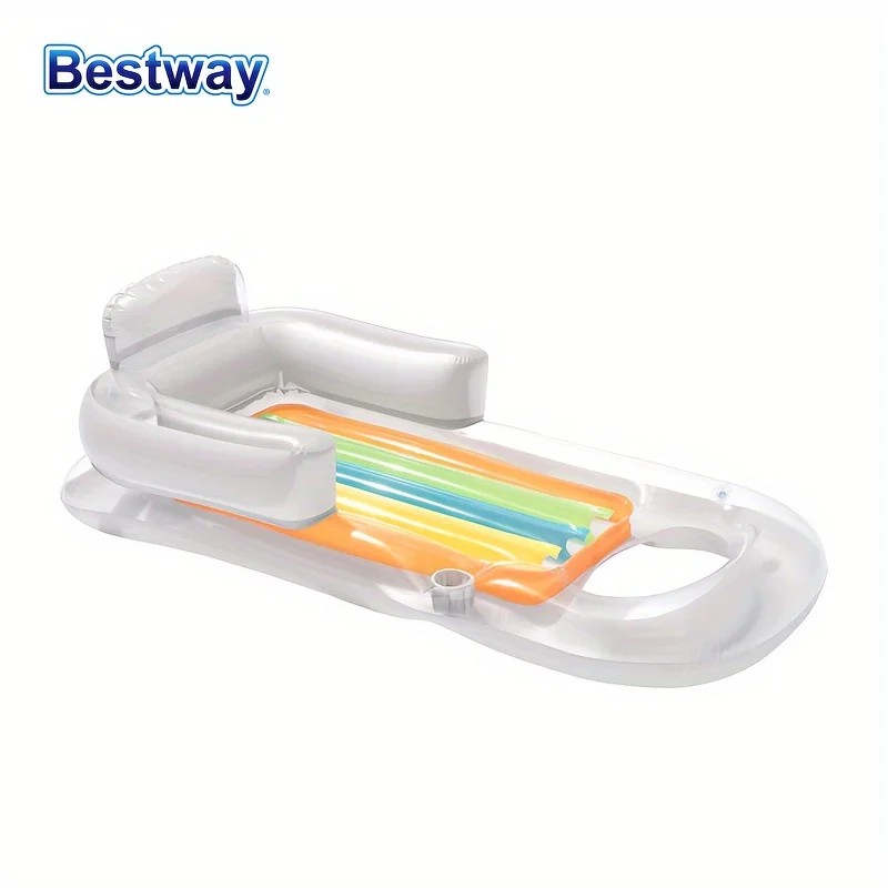Bestway 43028 Надувная Плавающая Кровать Для Бассейна С Подголовником Шезлонг