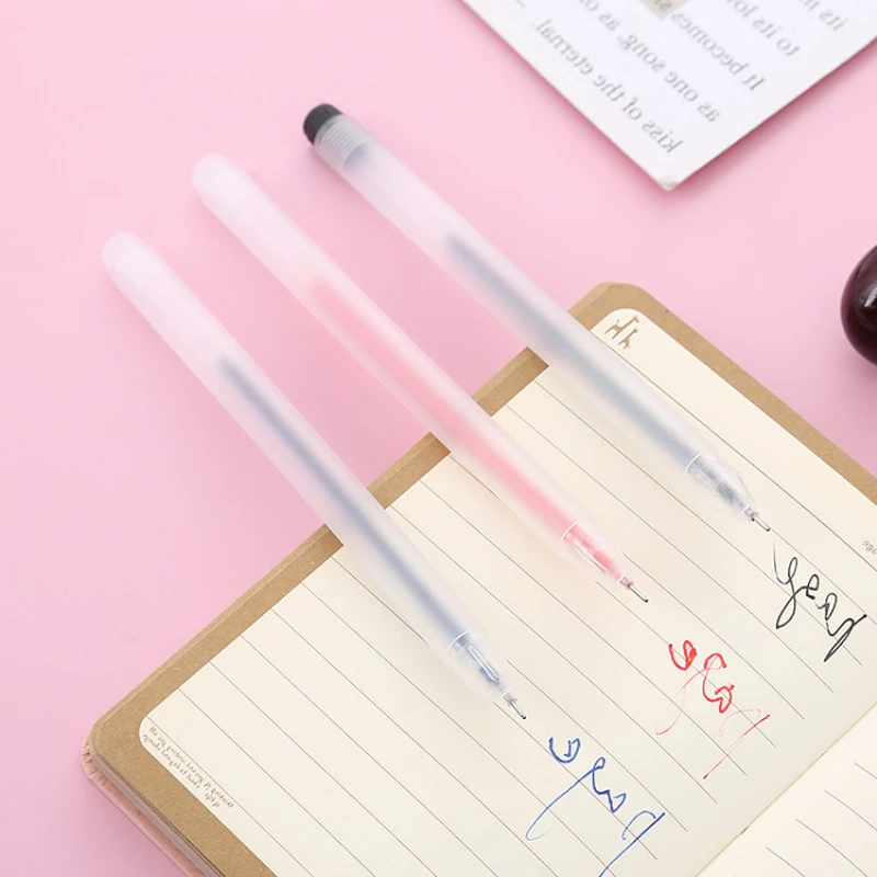 

3pc Transparent Frosted Gel Pen Creative School Office Gel Pens School Student Teacher Office Supplies Stationery Store