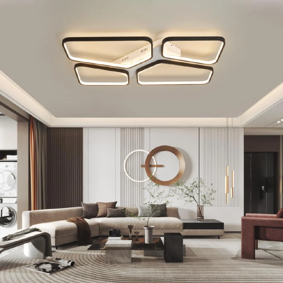 

Современная светодиодная люстра NEO Gleam, потолочный светильник для гостиной, спальни, столовой, лампа techo