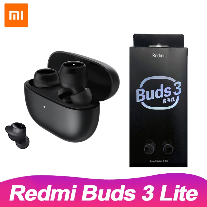 Наушники-вкладыши Xiaomi Redmi Buds 3 Lite TWS наушники с микрофоном поддержкой Bluetooth |