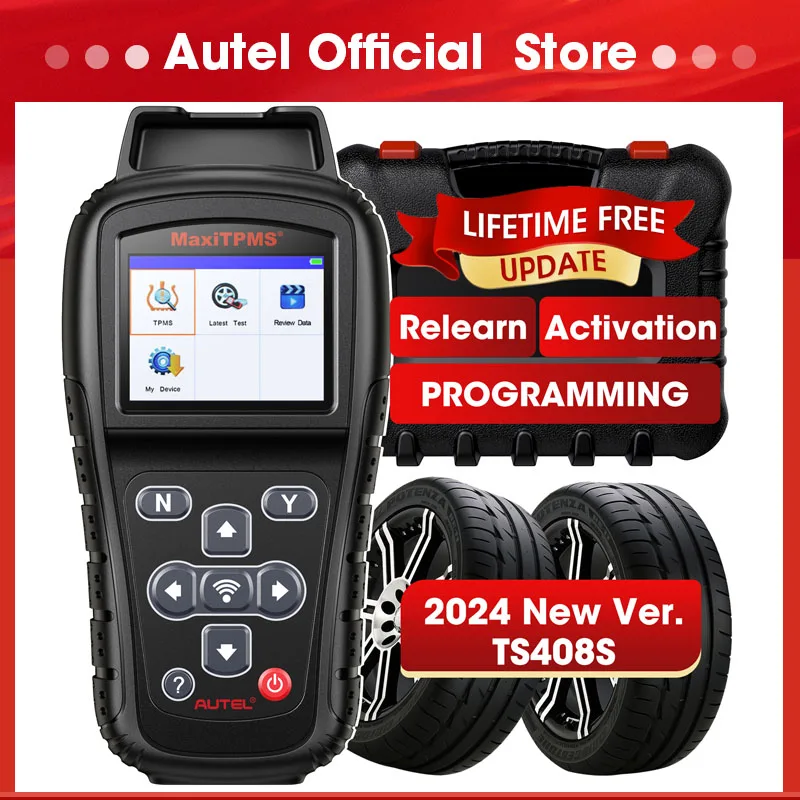 

Программатор Autel MaxiTPMS TS408S MX-Sensor TPMS, инструмент переизучения 2024 OBD программирующий сканер, обновленный Autel TS408 TS401