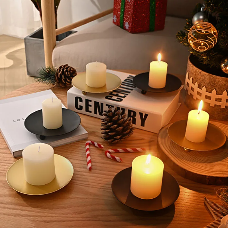 Tray Long Pole Candle Base Wedding Banquet Art Deco Candle H