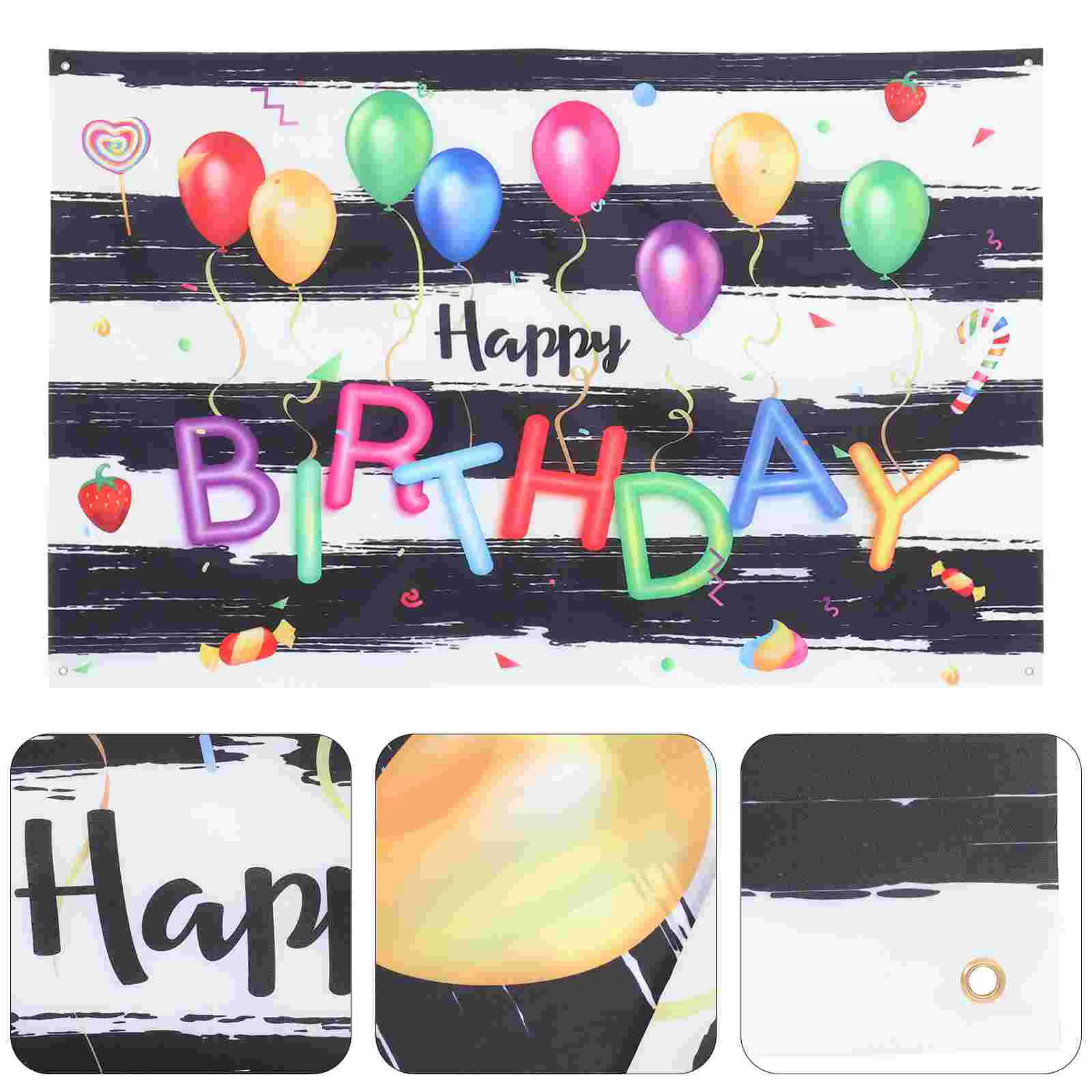 

Funny Background Banner Decoration Party Hanging Ornament for Birthday