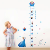 disney frozen anime figure anna elsa height wall stickers room decoration for kids room living room kindergarten birthday gifts