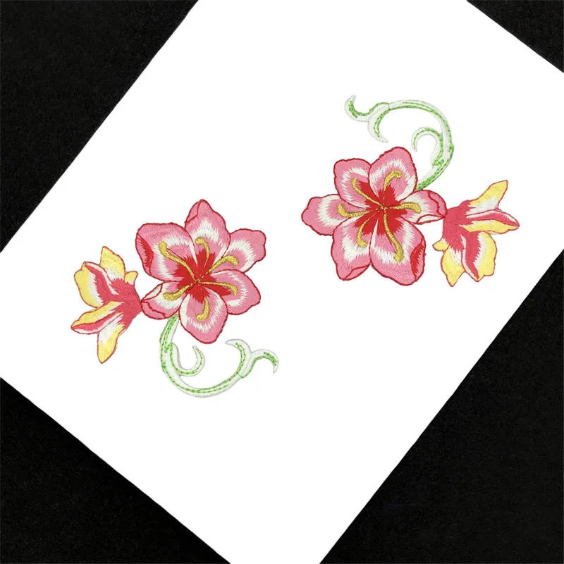 2 шт., Корсажная ткань с вышивкой, 9, 5 Х9 см