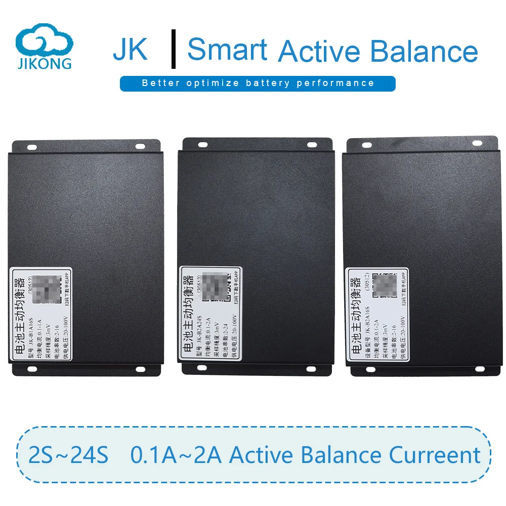 

JK Smart Active Balancer 2S~24S Li-Ion Lifepo4 LTO 18650 Battery 2A 1A Balance Current with RS485 CAN BT APP JIKONG Equalizer