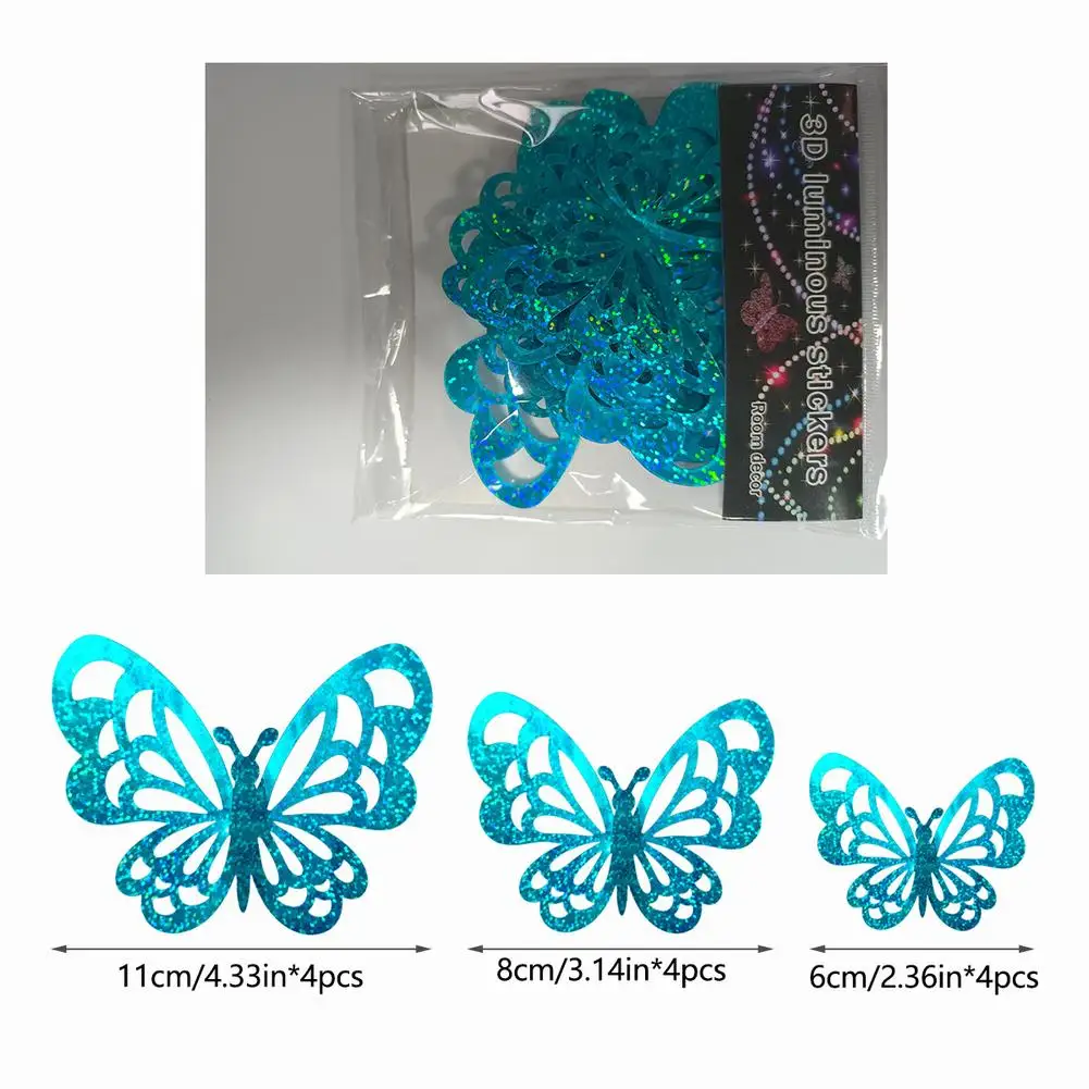 

12pcs 3D Butterfly Wall Sticker Crystal Butterflies Wall Sticker Beautiful Butterfly For Kids Room Wedding Wall Decal Home Decor