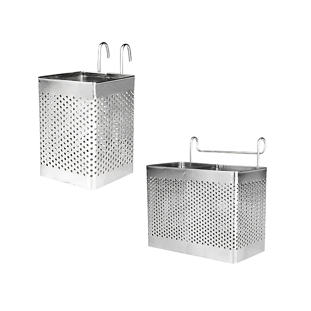 

Utensil Drainer Drying Rack Chopstick Holder Stainless Steel Basket Organizer Hanging Cutleryhooks Tableware