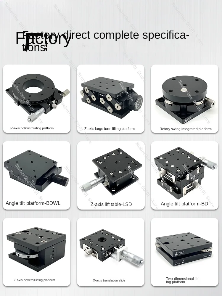 R-ось ручной наклон поворотный слайд BDSP/25/40/60/65 Точная точная настройка Поворотная