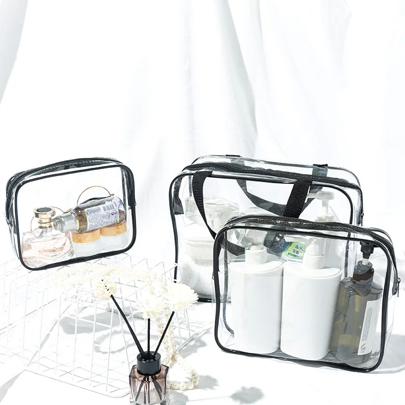

Travel Women Waterproof Transparent Toiletry Zipper Wash Organizer Storage Makeup Bag Pouch Cosmetic Bag for Make Up