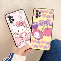 hello kitty cute cat phone cases for samsung galaxy s20 fe s20 lite s8 plus s9 plus s10 s10e s10 lite m11 m12 carcasa