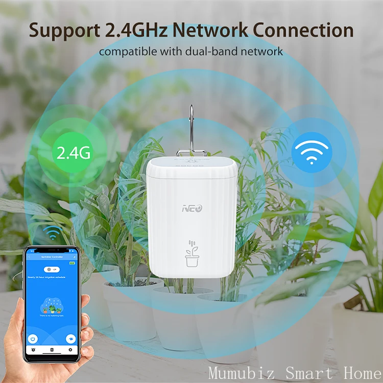 Фото Автоматическая система полива для горшечных растений Tuya Smart WiFi Система капельного орошения с дистанционным управлением для до 10 горшечных растений №4