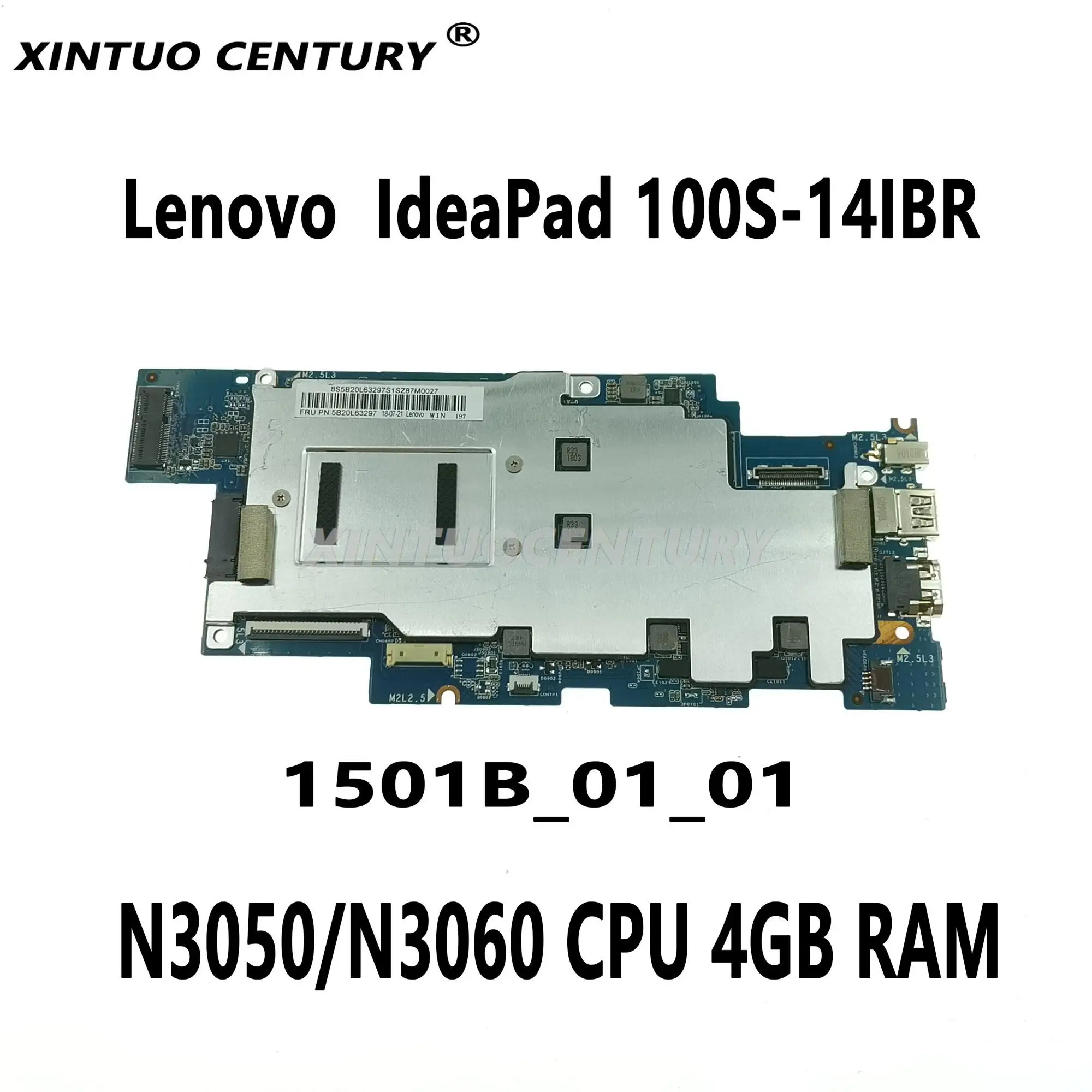 

5B20L63297 5B20K69454 для Lenovo IdeaPad 100S-14IBR 1501b_01 _ 01 материнская плата для ноутбука N3050/N3060 ЦП 4 Гб ОЗУ 100% тестовая работа