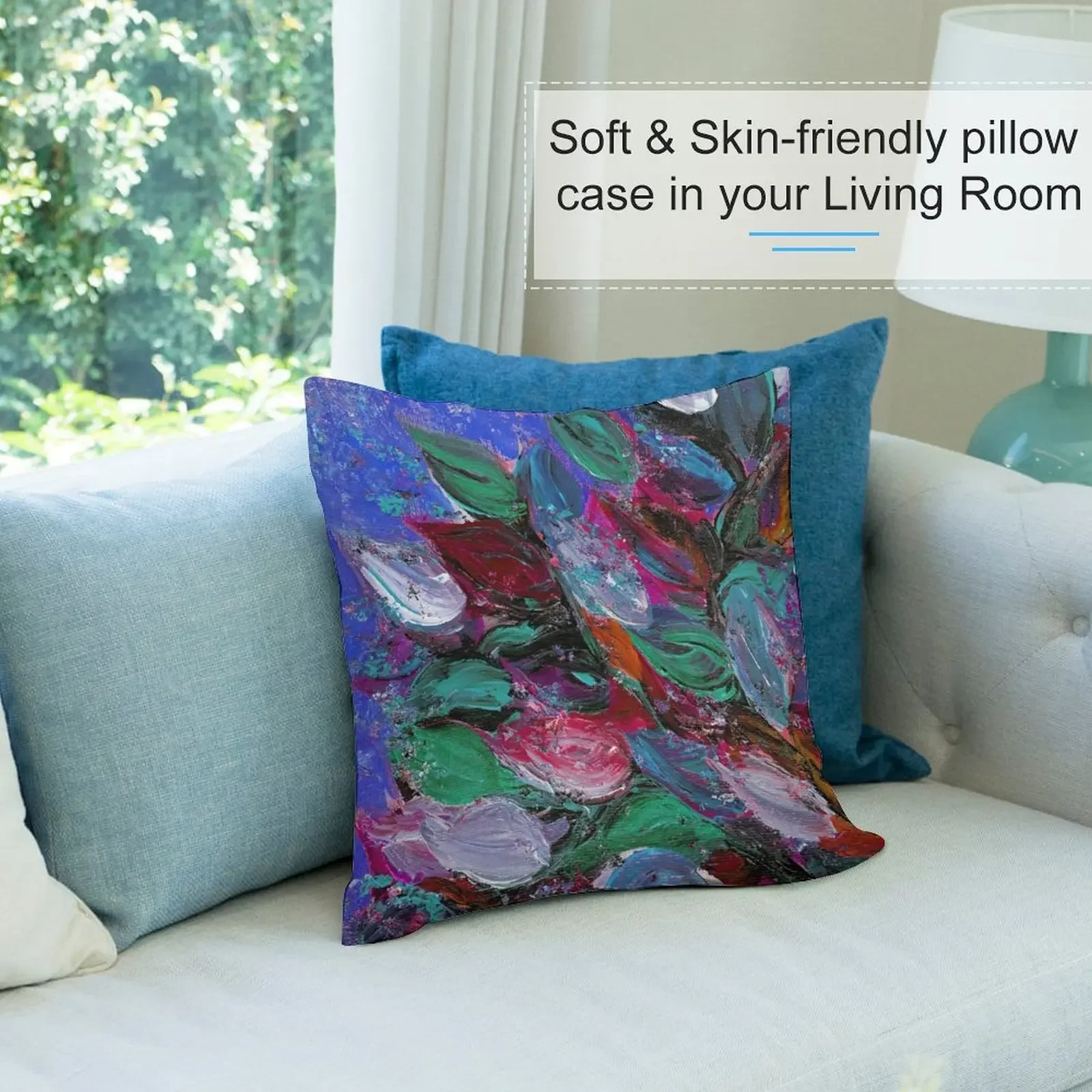 BLOOMING BEAUTIFUL 3 насыщенный темно-синий пурпурный фуксия розовый красный зеленый с