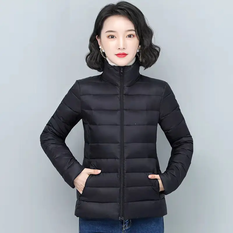 Cotton padded clothes for women in autumn  winter 2022, slim short cotton padded jacket, parka's parkas cotton coat skinny lady