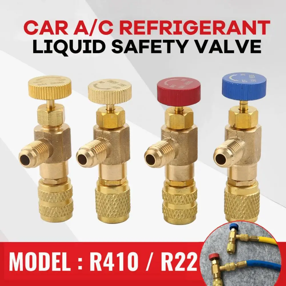 

Safety Valve Adapter Useful Long-lasting Sealed for Air Conditioner Safety Valve Charging Valve