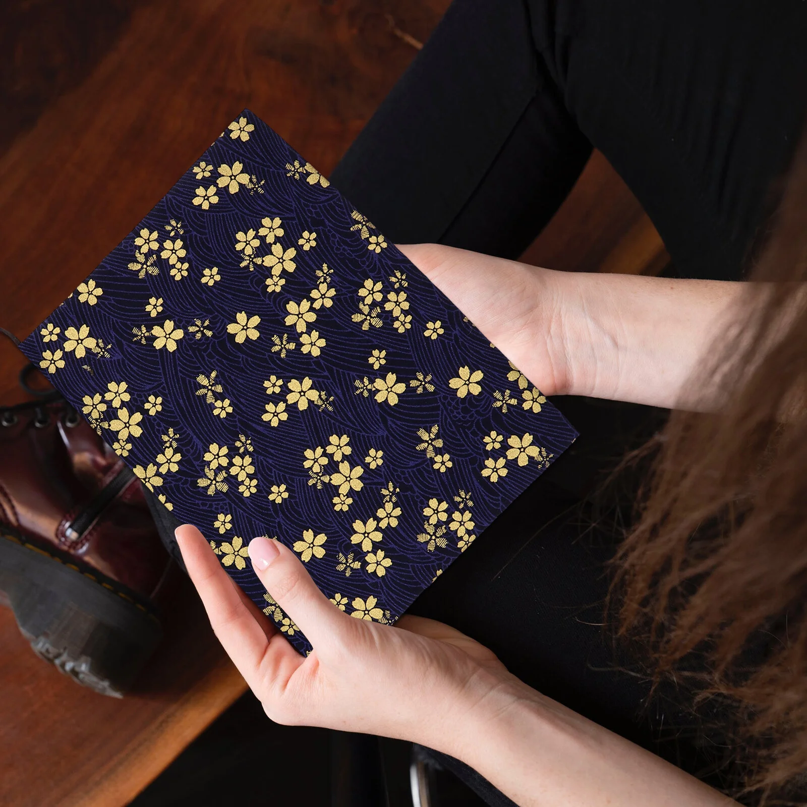 

Girls Gift Blossoms Book Stamping for Scrapbook Textbook Diary Book Journal Book A5 DIY Protector Case Decoration