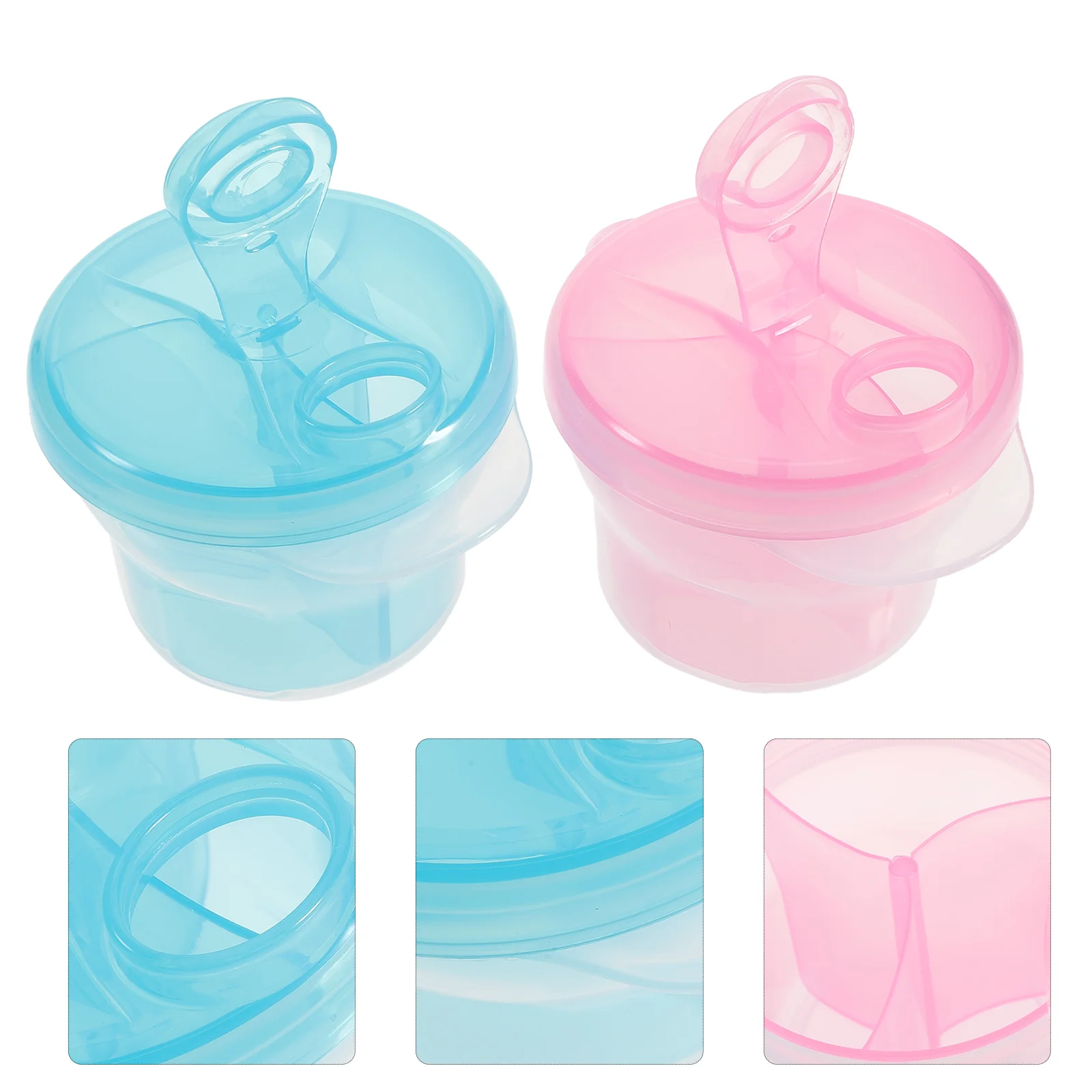 

3Pcs Powder Dispenser Powder Box Storage Container for Newborn Outdoor