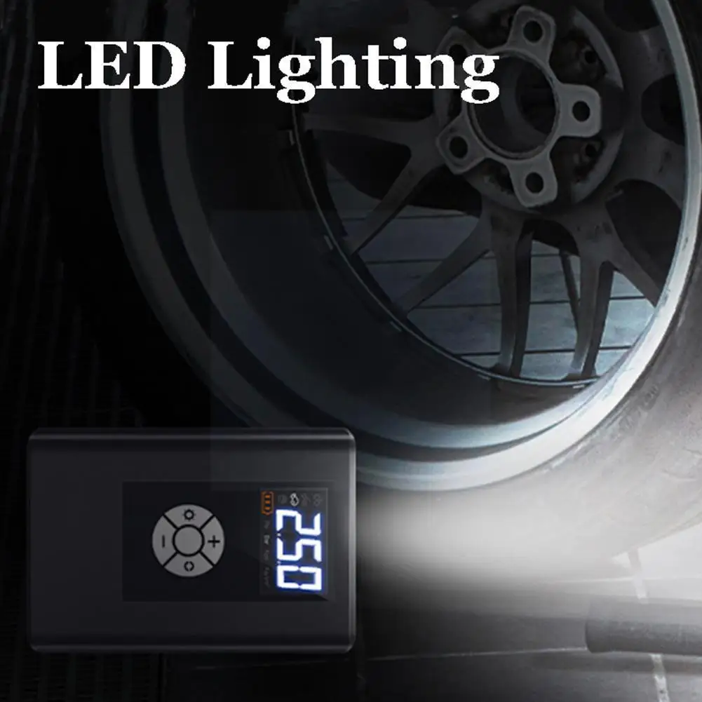 

Аккумуляторный воздушный насос, беспроводной портативный компрессор, подходит для автомобиля, велосипеда, мяча для шин V9n3