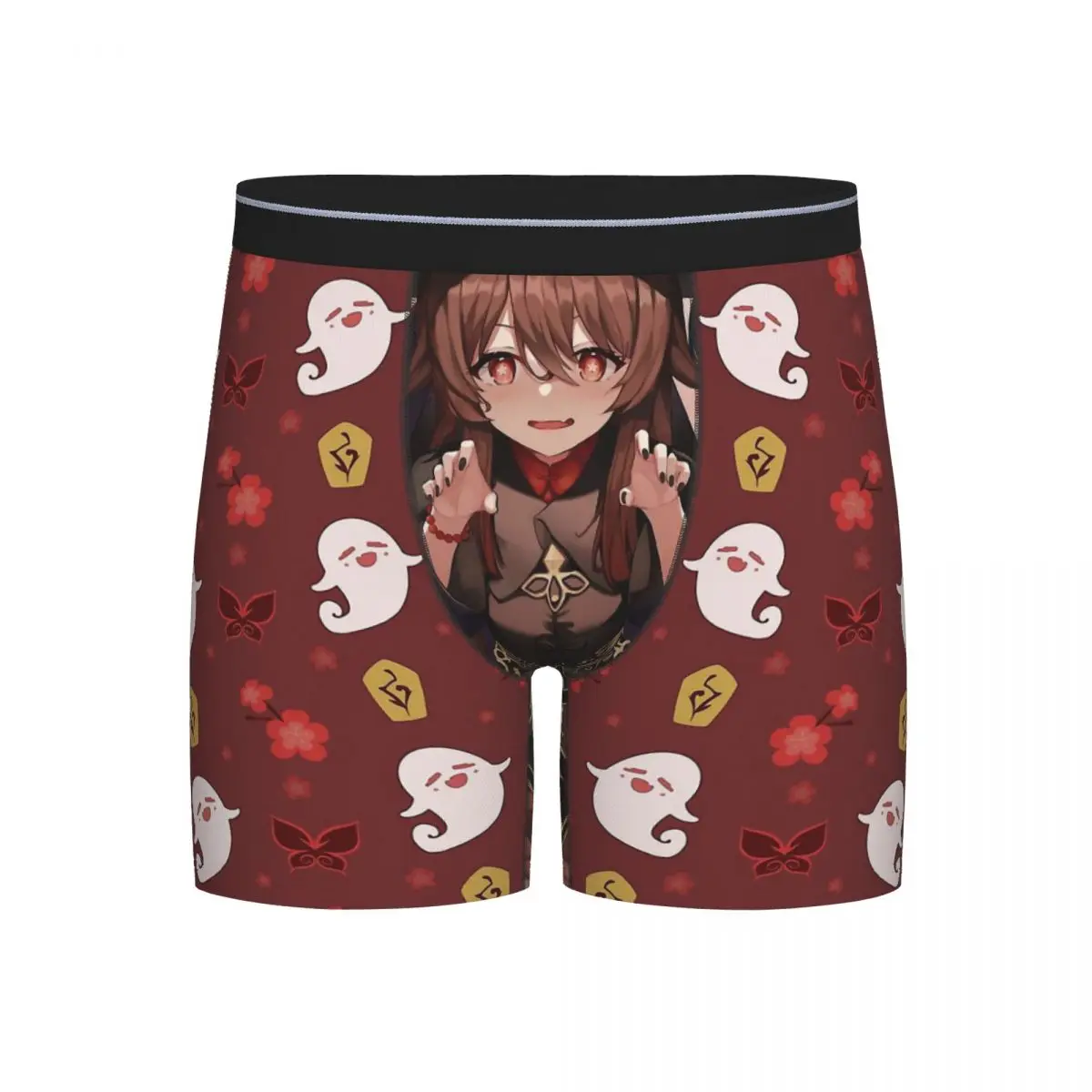 

Mens Underpants Hu Tao From Genshin Impact Print Boxer Shorts Male Breathable Panties Brand Boxers Briefs