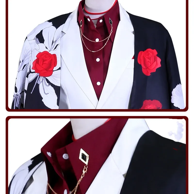 Vtuber Hololive vox Akuma косплей аниме костюм Хэллоуин комплект для вечеринки Luxiem Vox кимоно