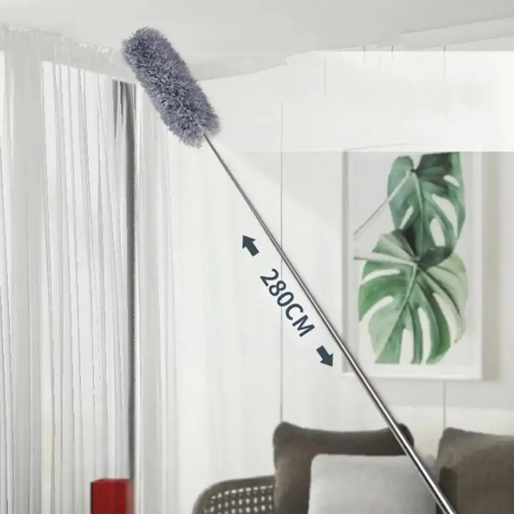 

Retractable Duster Stainless Steel Long Handle Dusting Car Cleaning Brush Chicken Dust Tools Microfiber Feather Duster Hous F1I2