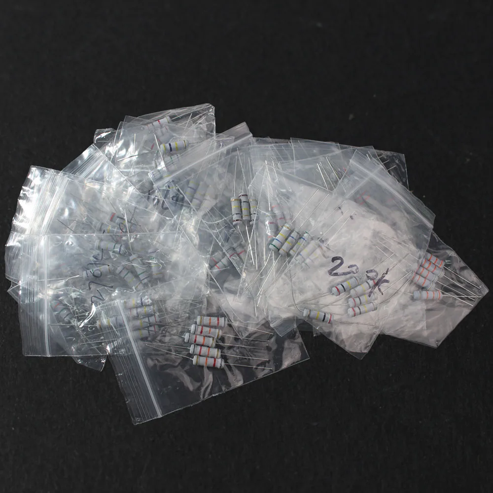 

150PCS/set 15 Kinds 2W Resistance 1k~820k ohm 5% Carbon Film Resistor Pack Assorted Kit diy electronic 1K 1.5K 2K 2.7K 3.3K 10K