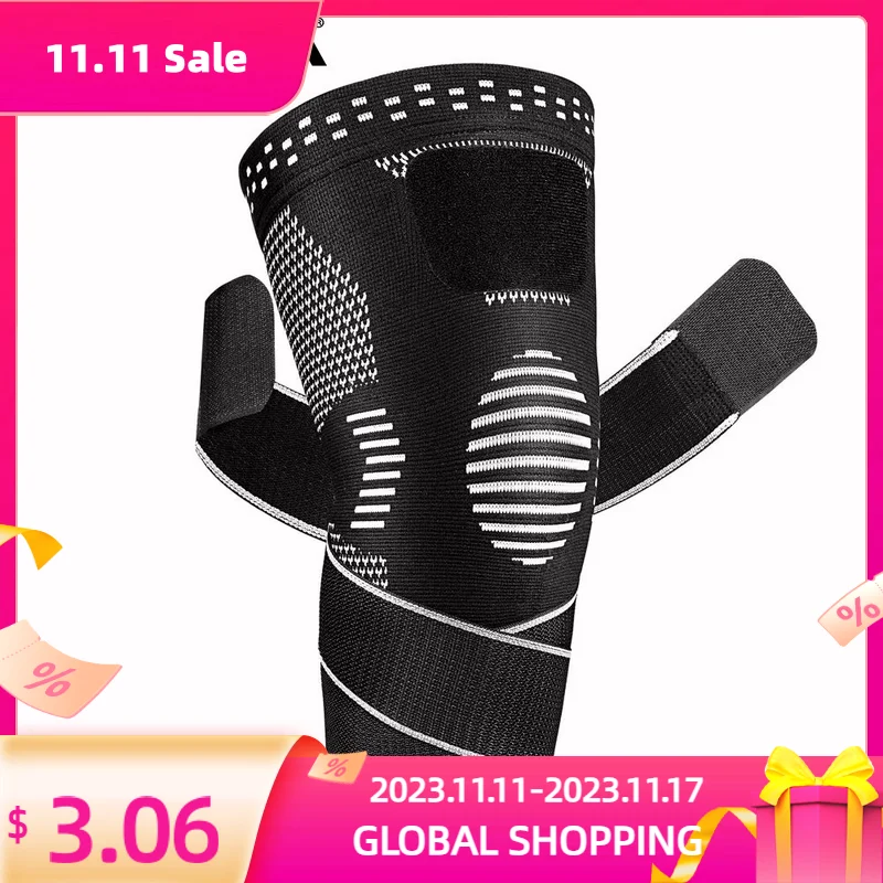 

Knee Braces Compression Sleeve Support with Straps for Running Arthritis, ACL, Joint Pain Relief, Meniscus Tear, Injury Recovery