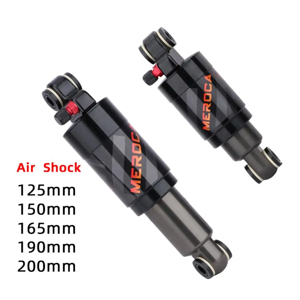 

Mountain Bike Air Shock Absorber Scooter Alloy MTB Folding Bicycle Rear Shock Cycling Parts 125/165/190mm with Bushing screws
