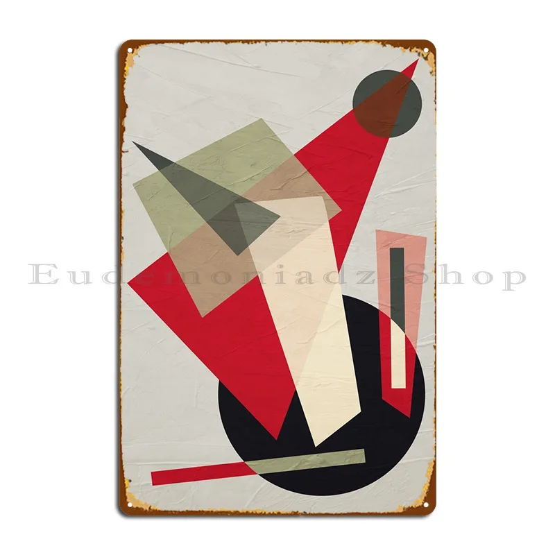Геометрический абстрактный металлический плакат 145a Декоративные плакаты пещера