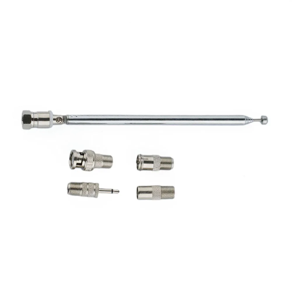 

F Type Antenna Radio Antenna Silver Telescopic 5pcs 86-106Mhz Antenna Connector Adapt Copper F Type Tools Durable