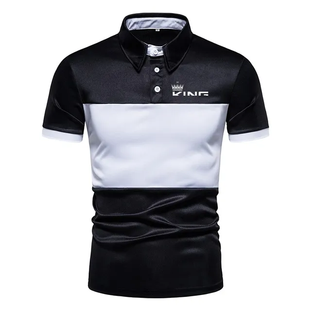 Black & White Polo T-Shirt Men's Stylish Look Casual Sports Polo Shirt: Short Sleeve Top 4