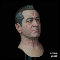 best sell 16 hand painted robert de niro i heard you paint houses male head sculpture carving for 12 ph tbl action figure