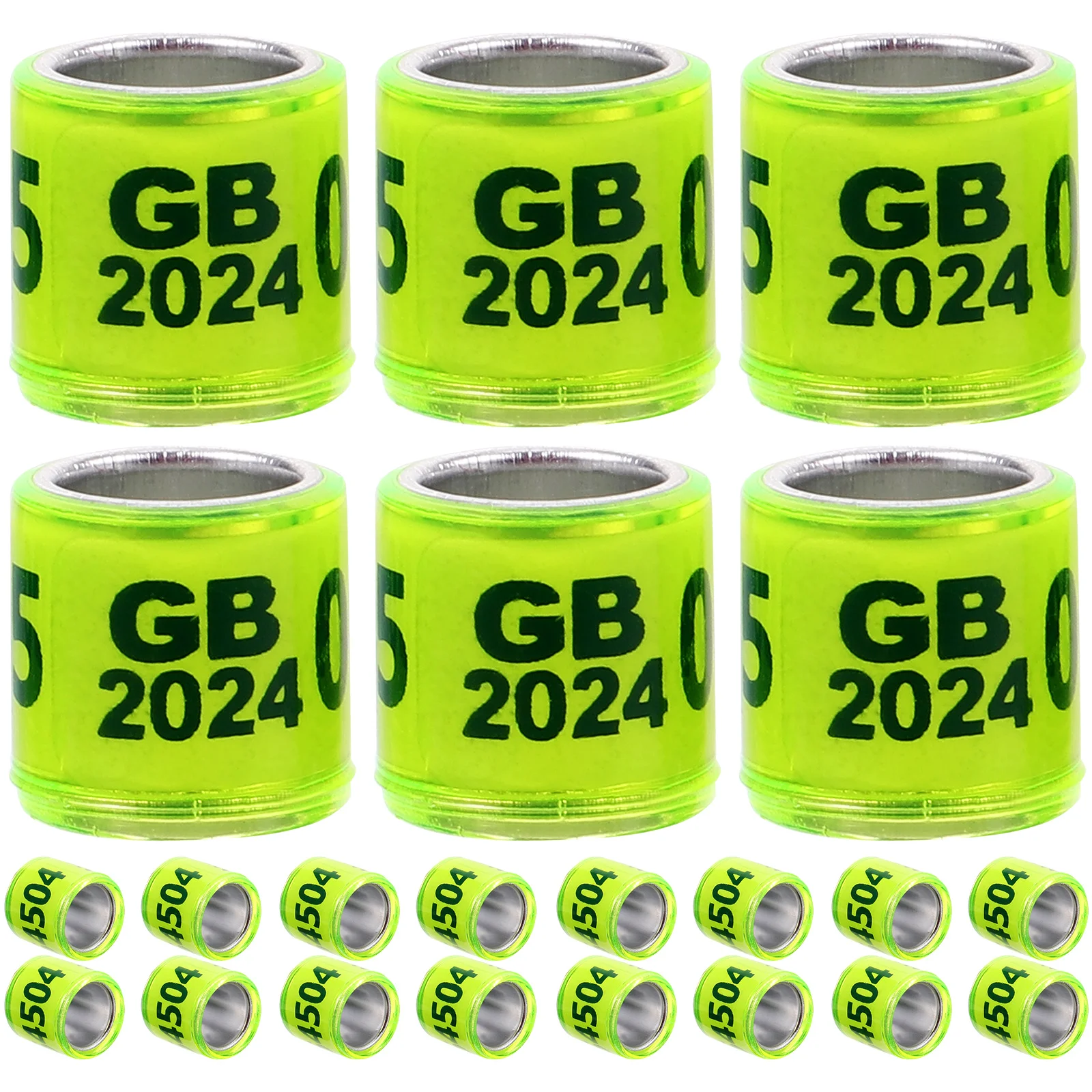 

100 Pcs Identification Ring Pigeon Anklet The Aluminum Plastic Countries Racing Foot