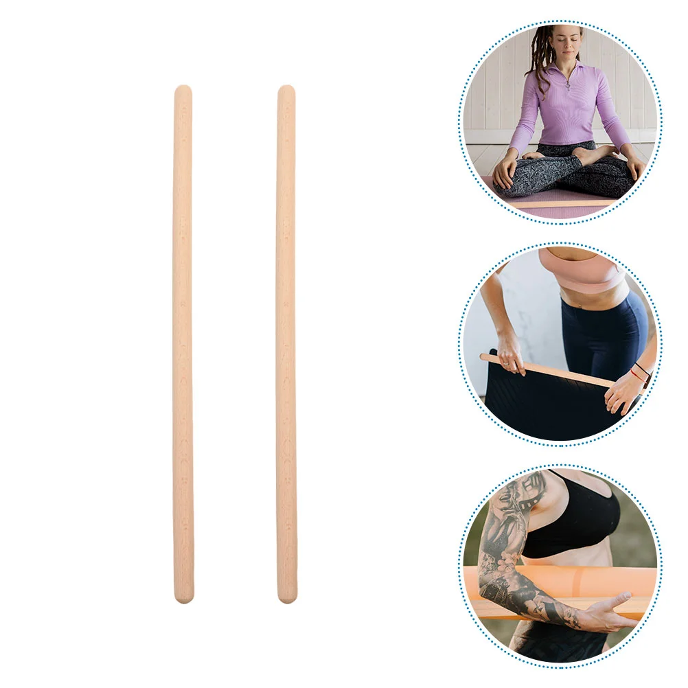 

2 шт., деревянные палочки для йоги