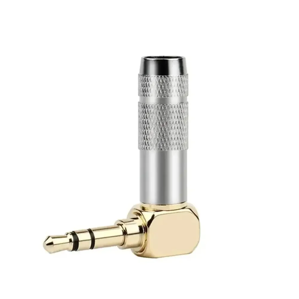 Разъем 3,5 мм, 90 градусов для пайки, 1/8 дюйма, 3, 4-полюсный разъем для наушников, аудиоразъем, прямоугольный, позолоченный, 3,5, бытовая электроника