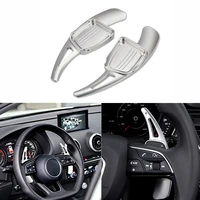 2pcs car steering wheel shift paddle shifter extension for audi a4 s4 b9 a3 a5 q2 q5 q7 tt front left right blacksilver