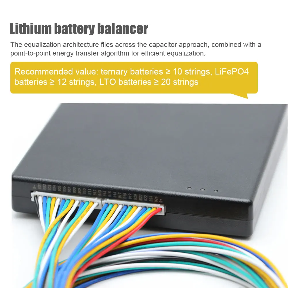 

4A Smart Active Balancer 10-24S NCM / LFP / LTO Lithium Battery Balancer 3S 4S 5S 6S 7S 8S 14S 16S 20S 21S 22S 24S Lifepo4/LTO