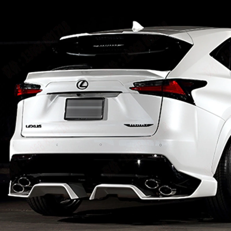 

For Lexus NX200 NX200T NX300H High Quality ABS Plastic Unpainted Primer Color Rear Wing Spoiler Auto Decoration
