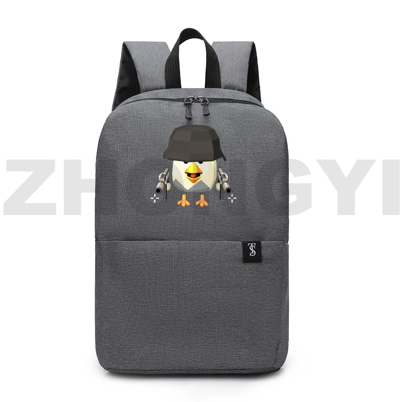 Рюкзаки с рисунком из аниме Куриный пистолет для девочек-подростков дорожные